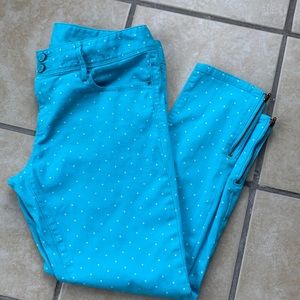 Lilly Pulitzer- Polka-a-dot 5 pocket jeans.